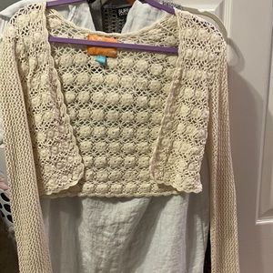 Vintage Hollister Co. cropped crotchet sweater